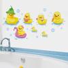 Cartoon Animal Little Yellow Duck Wall Sticker Bathroom Wall Decoration Waterproof and Moisture-proof Sticker Self Adhesive Wall Decals
