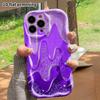 Phone Case: 2D Flat, Fits iPhone 12 Pro, 13, 14, 15, 16, 17, 18, Phone Decoration, Purple Gradient from Light To Dark, Perfect Christmas and Halloween