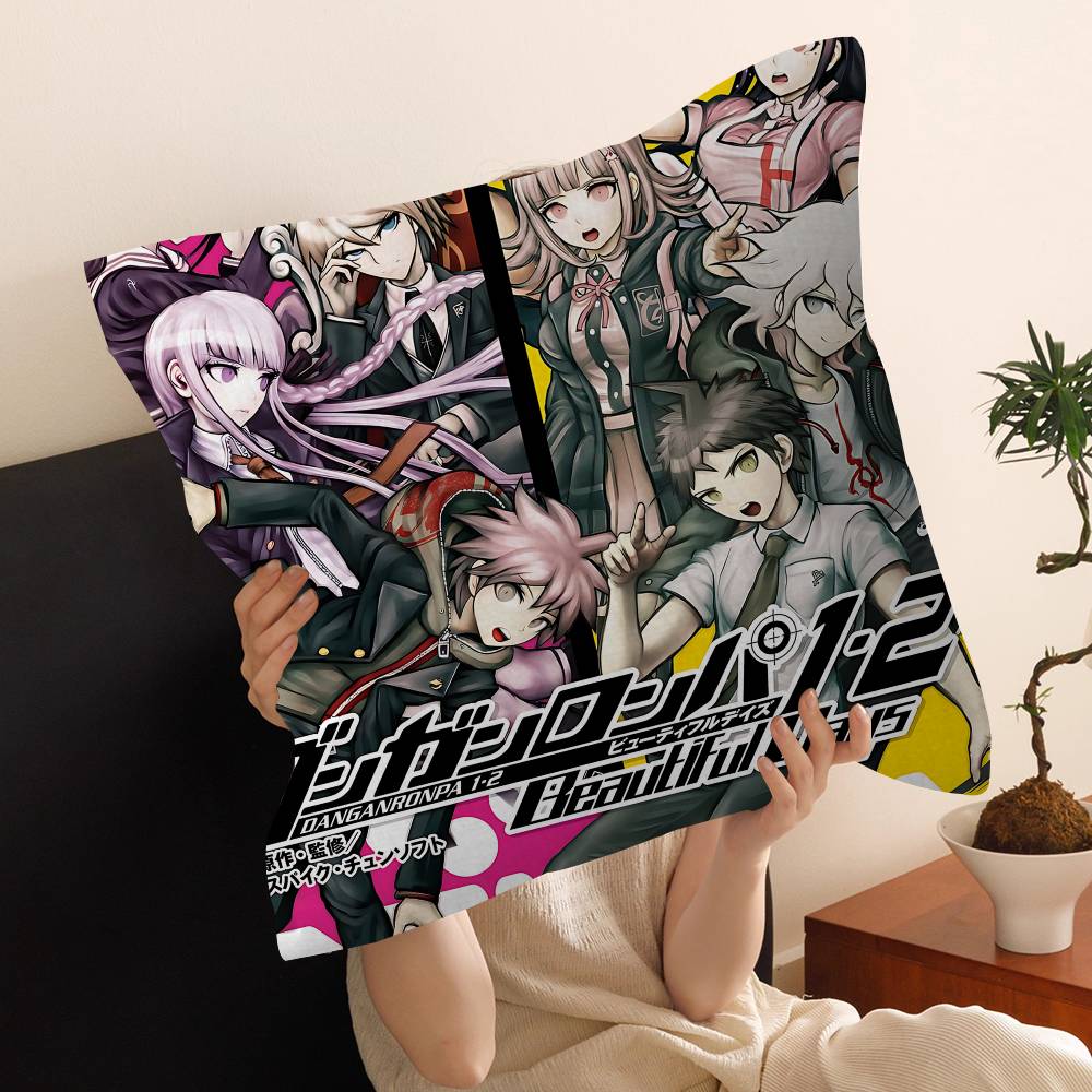 Anime Game Danganronpa Lucky Dragon Pillow Cover Sofa Cushion Cover Home Room Decoration Children Gift