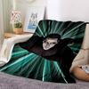 1pc Matrix, Neo Blanket Lightweight Flannel Throw For Sofa, Bed, Travel, Camping, Livingroom, Office, Couch, Chair, And Bed