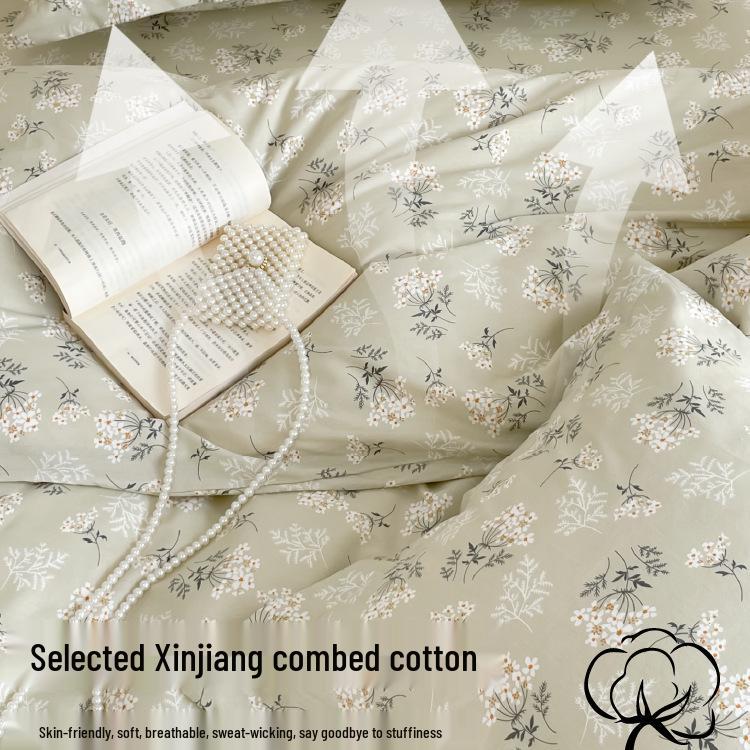 2025 New Style Pure Cotton Pillowcase Set: Simple Twill 48x74 Household Cover (Set of 2)