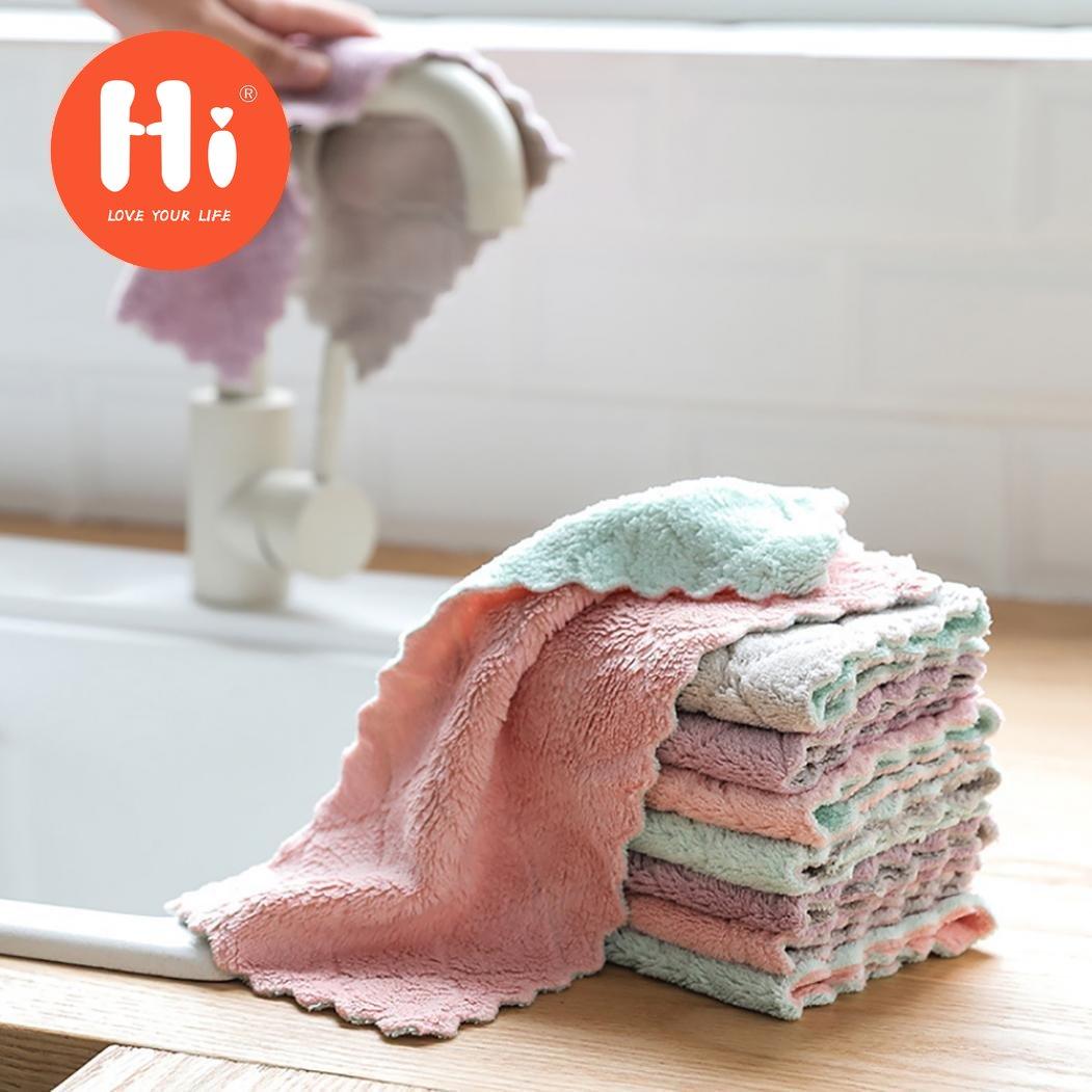 

Привет, дом и кухня, 5 шт., водопоглощающая ткань для мытья посуды, полотенце, тряпка, чистая скатерть, Привет