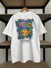 Vintage 1994 Maui Hawaii Harlow Design Surf Surfing Fish Art White T-shirt Sz XL