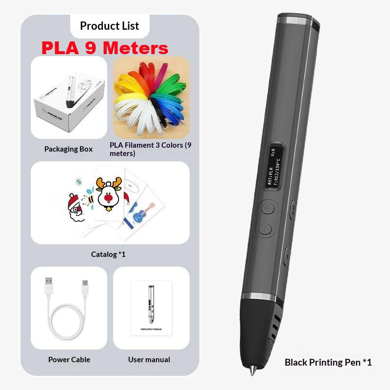 3D Printing Pen Professional 3D Print Pen Competition Level OLED Display With PLA Filament 3D Doodling Making Detachable Design