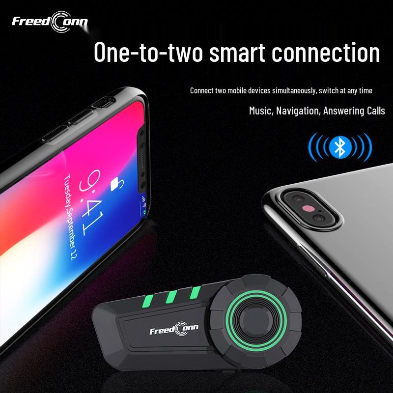 Auriculares Bluetooth para Casco de Motocicleta Luyi KY con Intercomunicador Integrado para Comunicación entre Asiento Delantero y Trasero