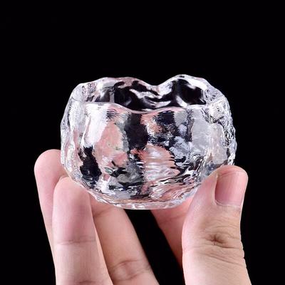 High-end Handmade Liuli Glass Crystal Cup Thickened Heat-resistant Kungfu Tea Cup Japanese Small Wine Glass