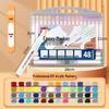 Tu Tu Bai Bai Gan 48-Color Acrylic Marker Set - Soft Tip, Opaque for DIY Art and Painting