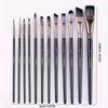 12pcs Professional Face Painting Brush Set Nylon Bristles, Suitable for Blending, Gradient, Watercolor, And Detail Work.