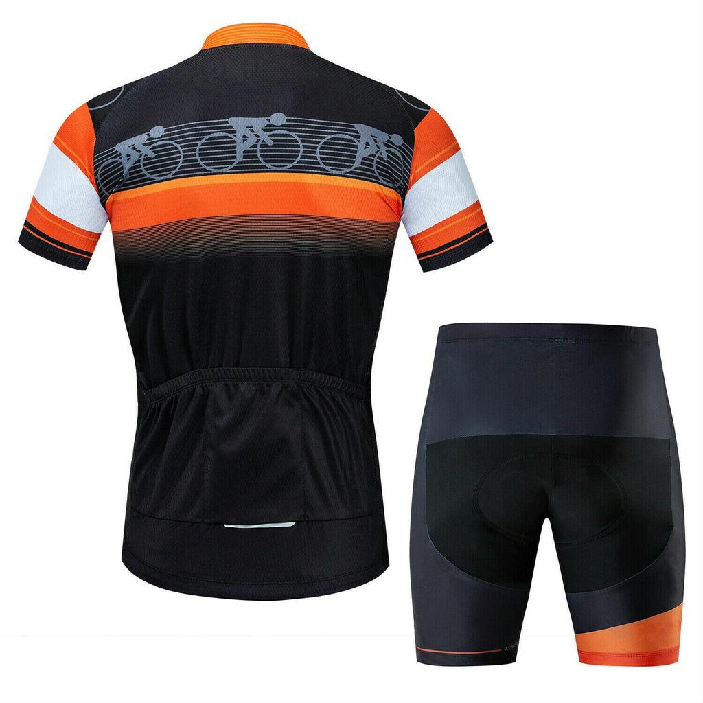 Best Seller Bicycle Suits Men's Bike Uniform Breathable Cycling Jerseys Sportswear Short Sleeve Bike Uniform with Pocket