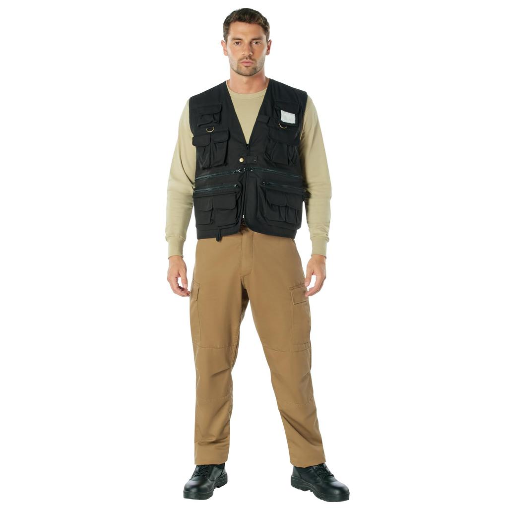 Rothco Uncle Milty Vest Black - Khaki, XX-Large,
