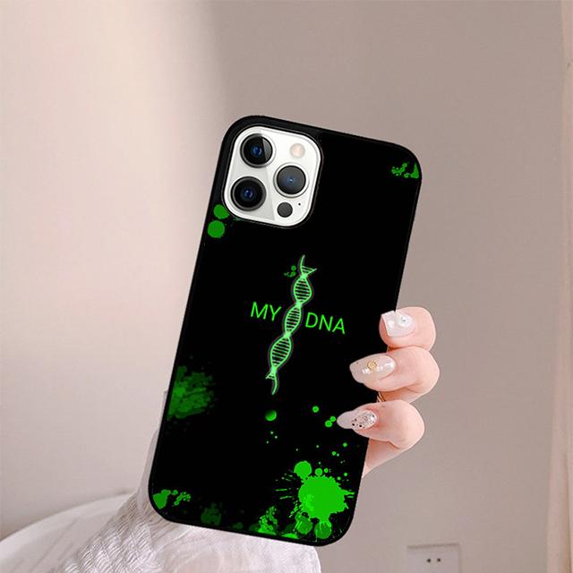 Retro DNA Science Illustration Phone Case For iPhone 17 Air 13 12 14 15 16  Cover For Apple Pro Max Plus Coque