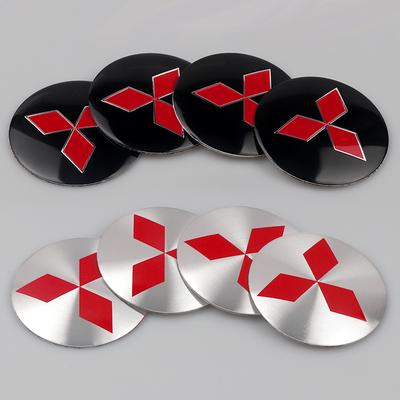 Coprimozzo Ruota Auto 56mm Emblema Metallico Adesivi Logo Antipolvere Per Asx Lancer 3 l200 Xpander Pajero 4 Montero V73