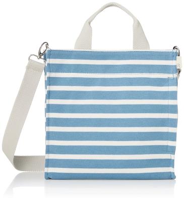 Cotton Shoulder Tote Bag NA Square 2way Tenjiku B 1413 Saxophone Ivory [Rootote] Women's
