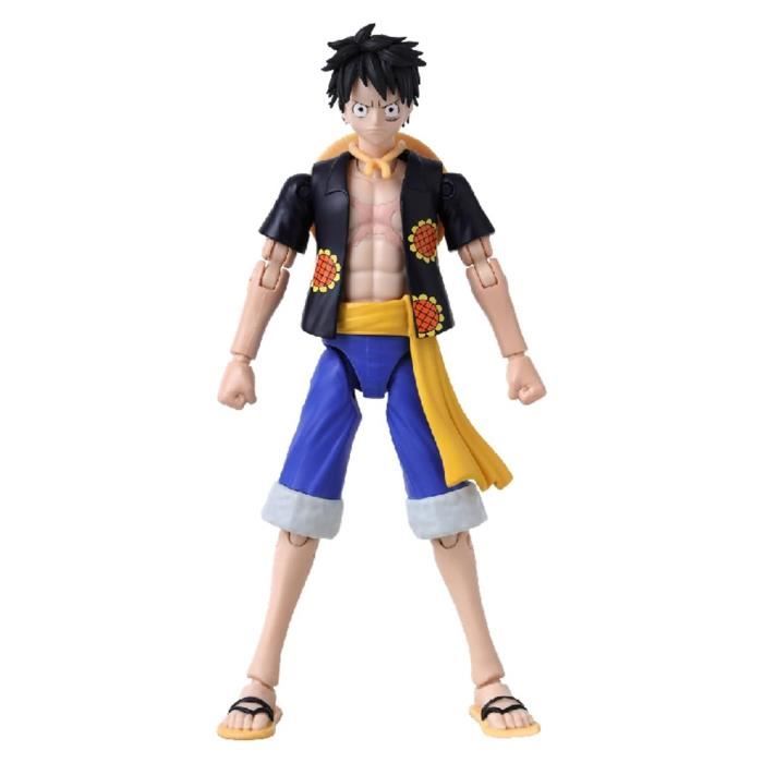 Figurine anime heroes - bandai - one piece - luffy (dressrosa) - 17 cm