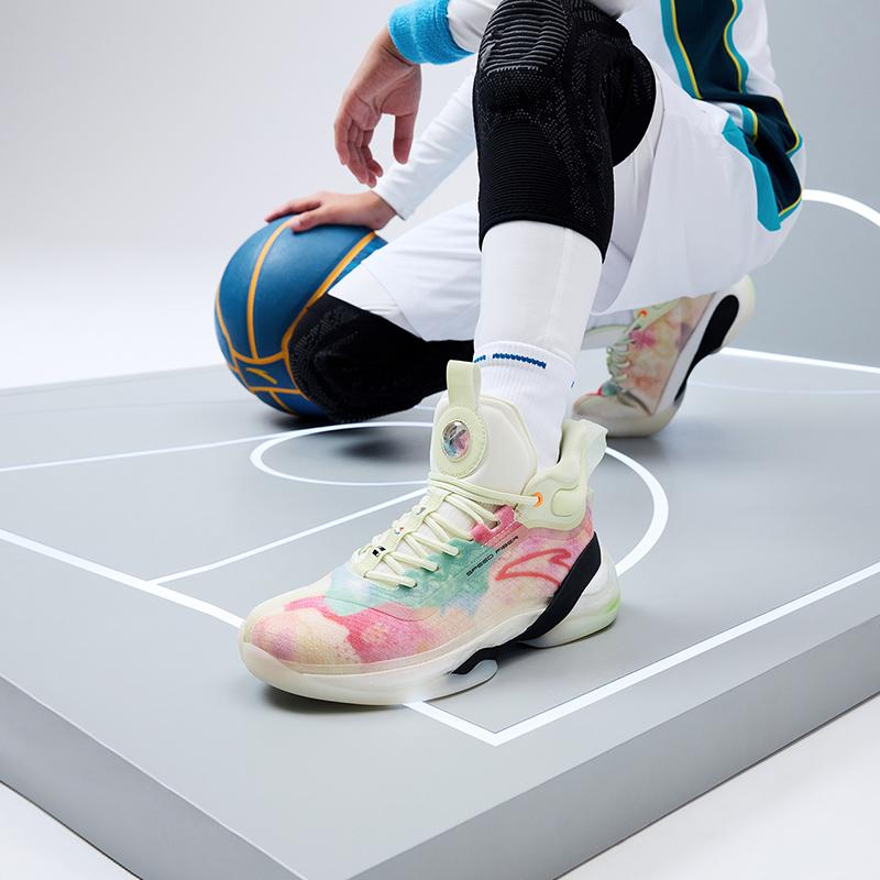 Anta KT7 Thompson 7 High-Top Basketball Shoes Kids Sneakers Ivory-White 312231130-4