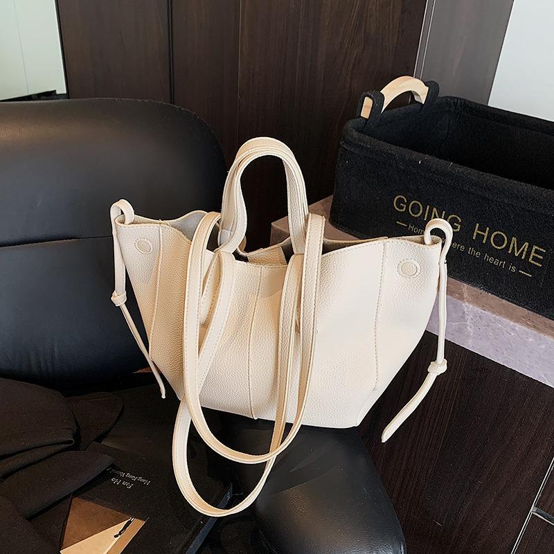 

Ретро-рюкзак великої місткості, універсальна сумка через плече, сумка-тоут бежевий