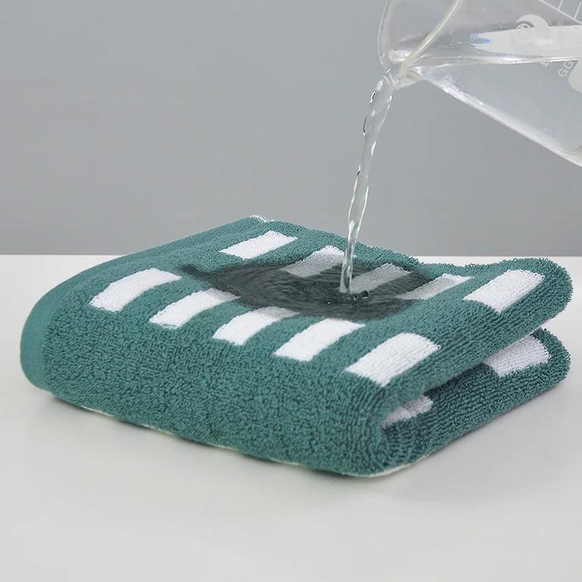 Cotton Bathroom Accessories Sets Dots Stars Striped Heart Pattern Soft Face Towel Super Absorbent Thick Hand Towels Kids Adults