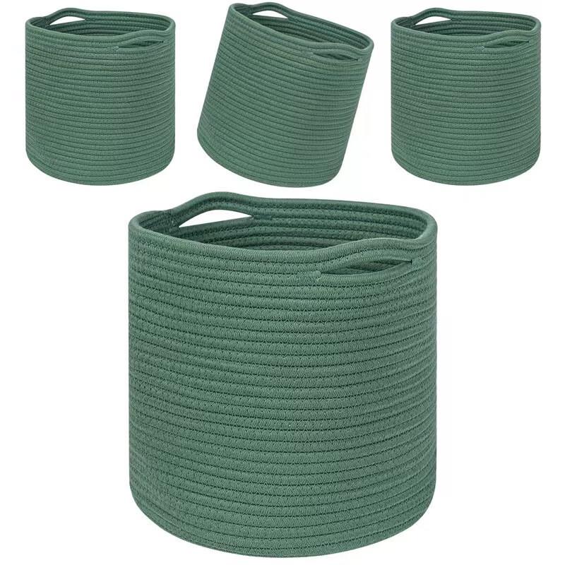 miflame Japanese Style Cotton Laundry & Storage Basket