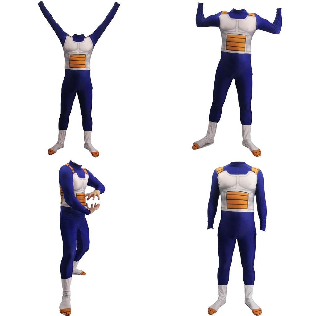 Comfortable Anime Dragon Ball Z Vegeta Jumpsuit With High Elasticity For Kids And Adults