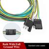 LIMICAR Trailer Wiring Harness Kit, 25Ft Trailer Wire With 4 Flat Extension Connector, 4 Pin Flat Bond Wiring Light Kit For Utility Boat