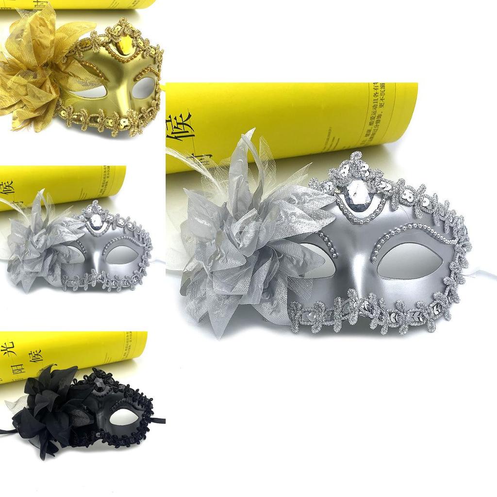 Half Face Mask For Kids And Adults For Cosplay Party Use With Durable Plastic Material