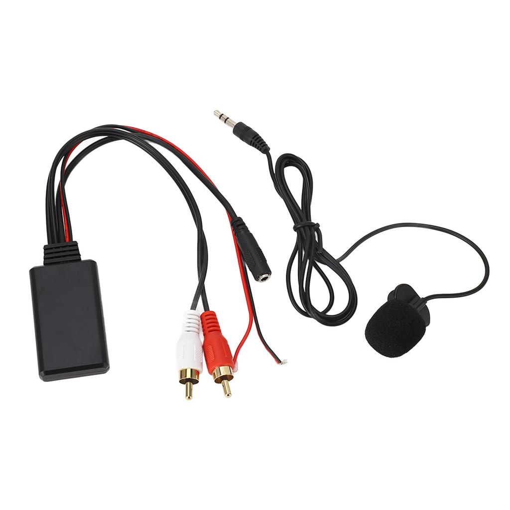 Bluetooth AUX Module 2 RCA Cable Adapter with Hands‑Free Microphone for for Alpine for Pioneer
