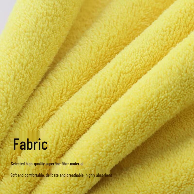 Coral Fleece Double-Sided Car Cleaning Towels (10-Pack)