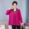 Spring Autumn Women's Plus Size Shirt Loose Long Sleeve T-Shirt