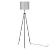 Pulling   Tripod Floor Lamp Modern Design Standing Light with Linen Lampshade for Living Room Bedroom Study Room  