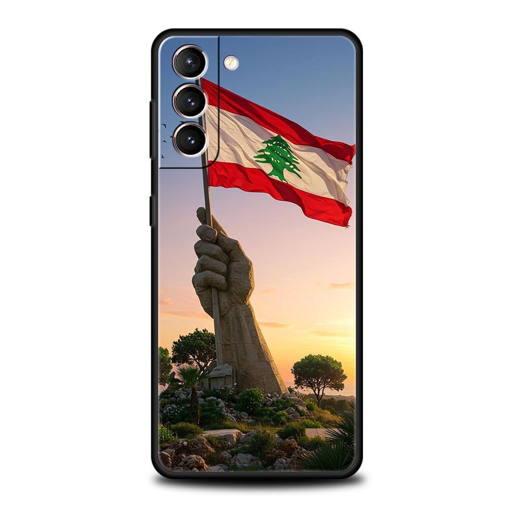 Beirut Lebanon Flag Phone Case For Samsung Galaxy S25 Edge S24 S23 S22 S21 Ultra S20 FE 5G S10 S10E S9 Plus Soft TPU Cover