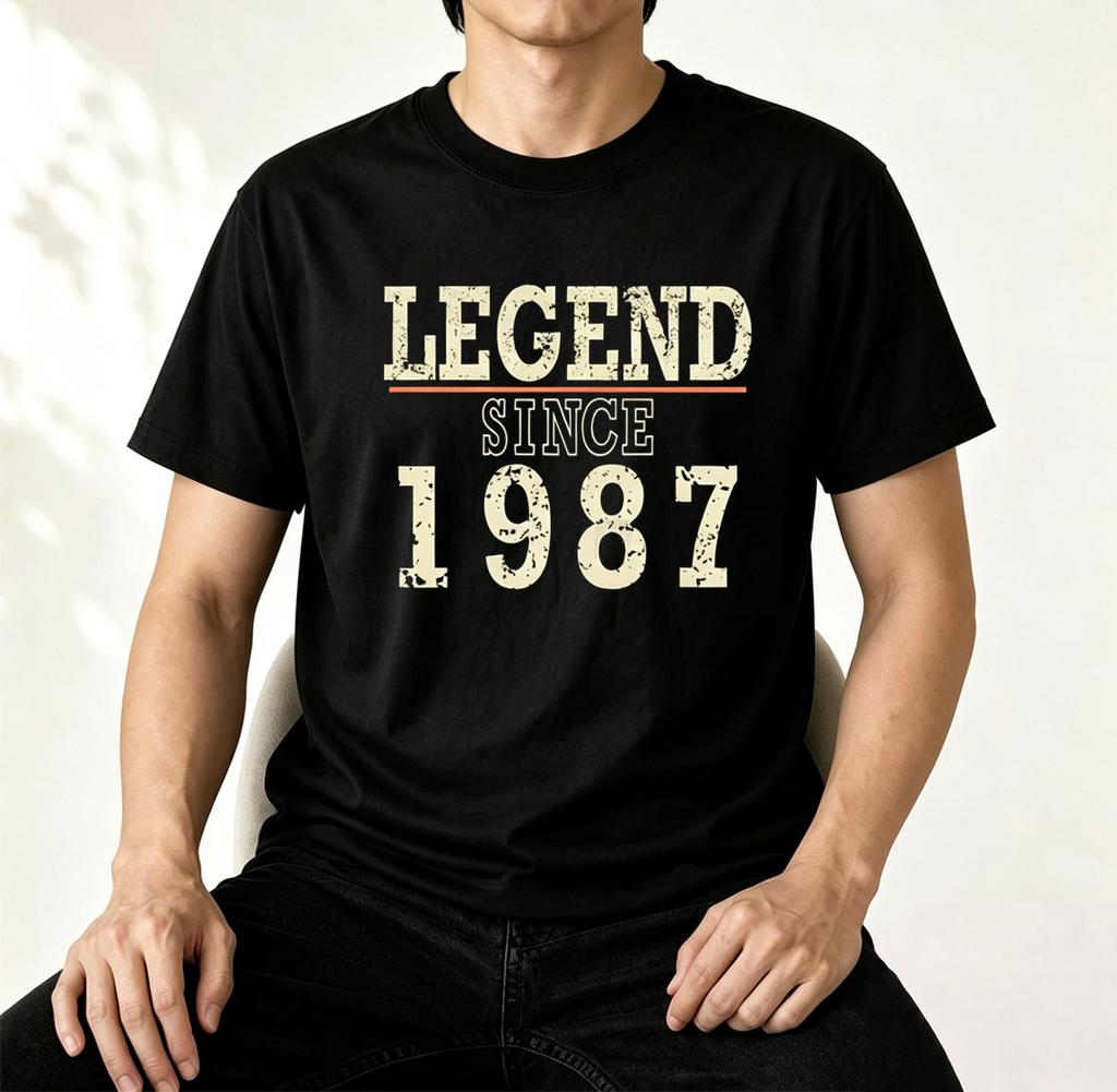 Legend Since 1985 2002 Distressed Star Line Graphic T Shirt Unisex Unisex Unisex 35 40th Birthday Vintage Casual Gift Tee