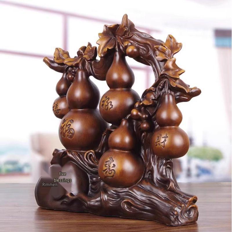 Chiński Styl Przyciągający Bogactwo Ornament Pixiu Tykwa do Gabloty na Wino do Salonu lub Biura