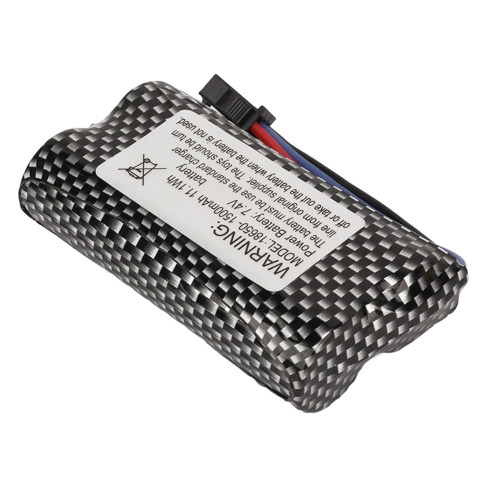 

Акумулятор LiPo 7.4V 1500mAh для радіокерованої машинки, машинки-краулера з дистанційним керуванням, літієвий акумулятор зі штекером SM 3P для заміни