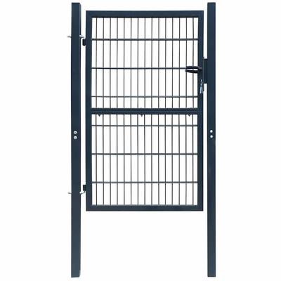 Vidaxl 2D Garden Fence Gate (Single) Anthracite-Gray 100X120 Cm