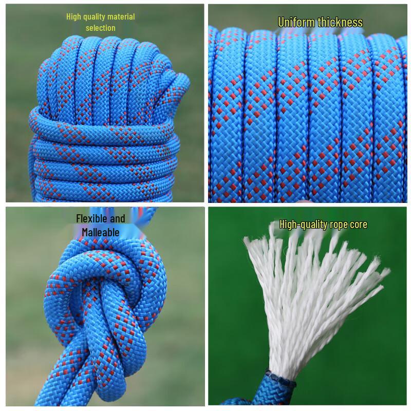 Mi Ling Anteng Outdoor Climbing & Rappelling Safety Rope 10mm, 10m