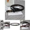 New Double Heart Buckle Thin Waist Belt Korean Version Simple Ladies Denim Belt Suit Long Shirt Decoration Belt Female In Stock