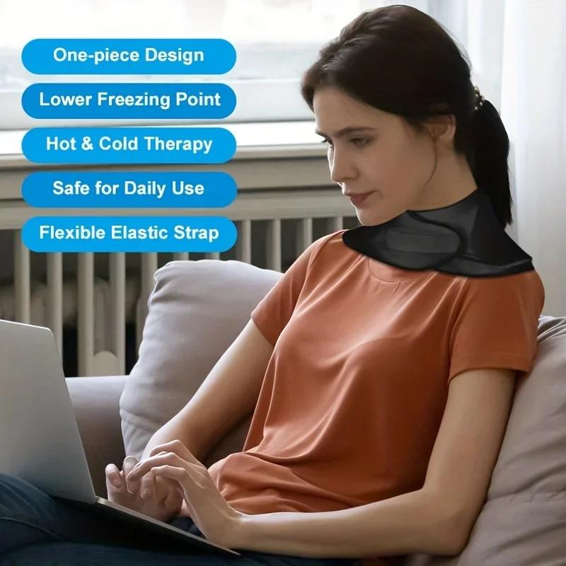 New Neck Ice Pack Wrap Reusable Ice Pack For Neck And Shoulders Pain Relief Cold & Hot Therapy For Sport Strains Neck Massager