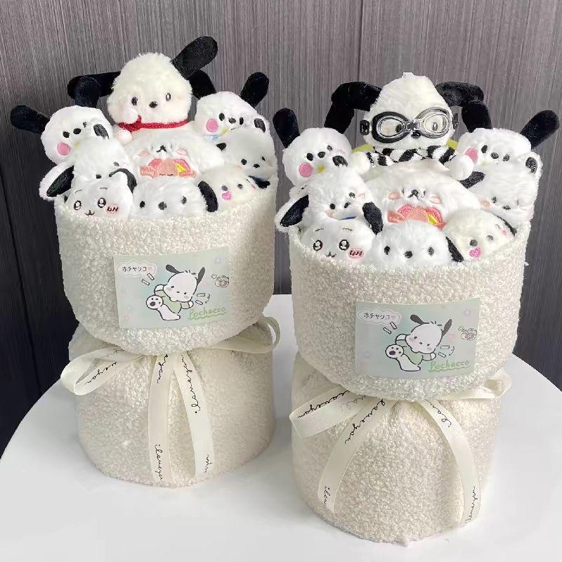 Pacha Dog Plush Bouquet - Cute Cartoon Doll Gift for Girls, Friends, or Girlfriends