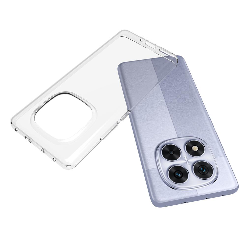 

For Xiaomi Redmi Note 14 Pro 5G/Poco X7 5G Clear Phone Case Watermark-Resistant TPU Back Cover Style A