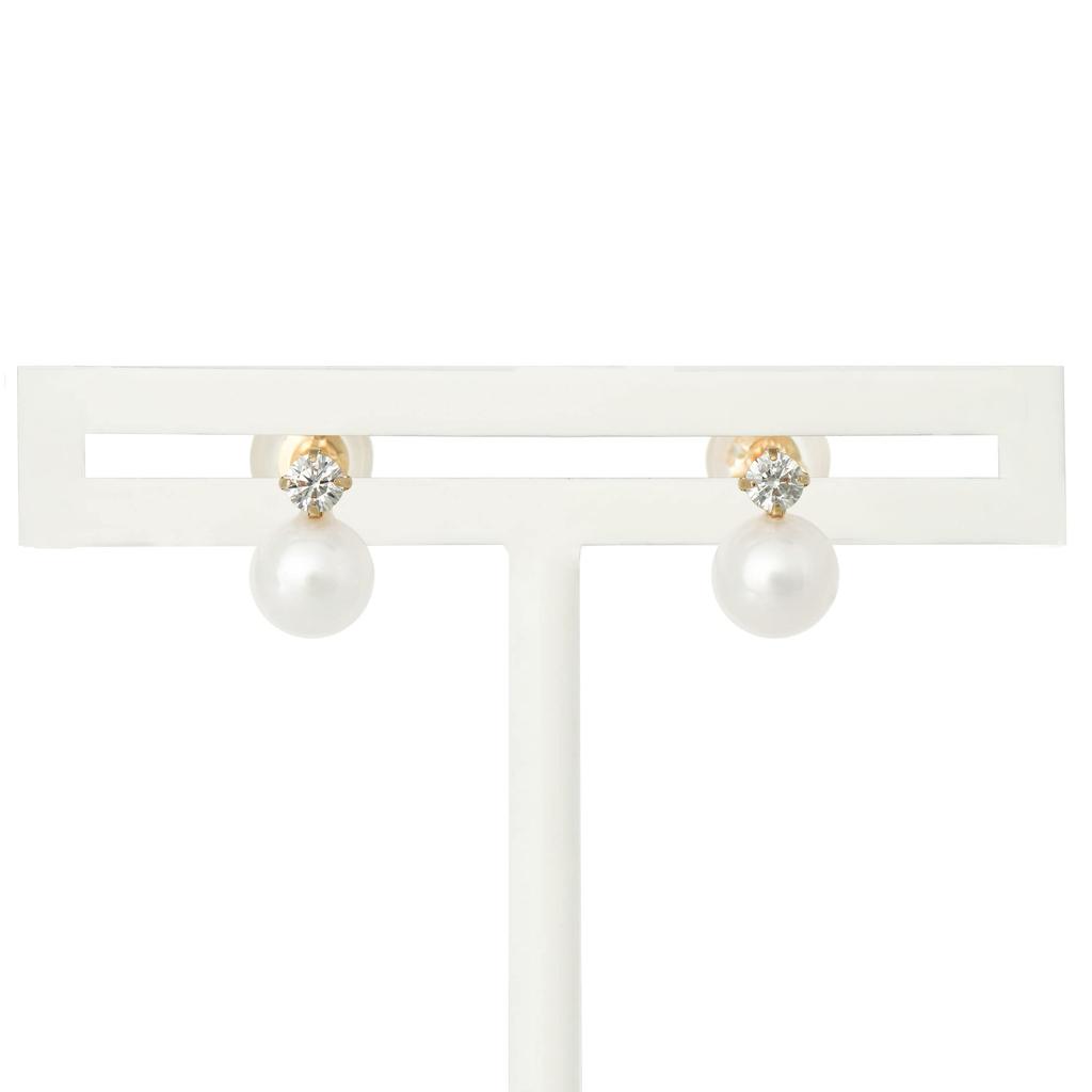 ESTELLE [WEB Exclusive] K10 Yellow Gold Cubic Zirconia Earrings 0242-0722-0019-0000