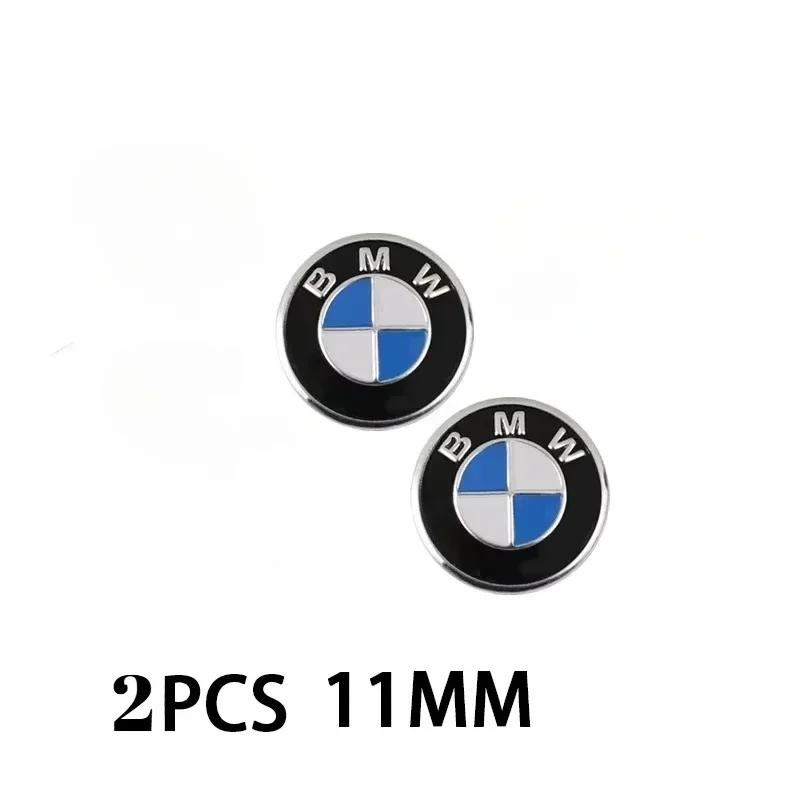 11mm Car Remote Key Fob Emblem Badge Radio button Sticker For BMW F10 E90 F20 E46 E60 E70 E39 E36 E87 X7 E92 E91 E28 X3 G11 X5 6 GR5