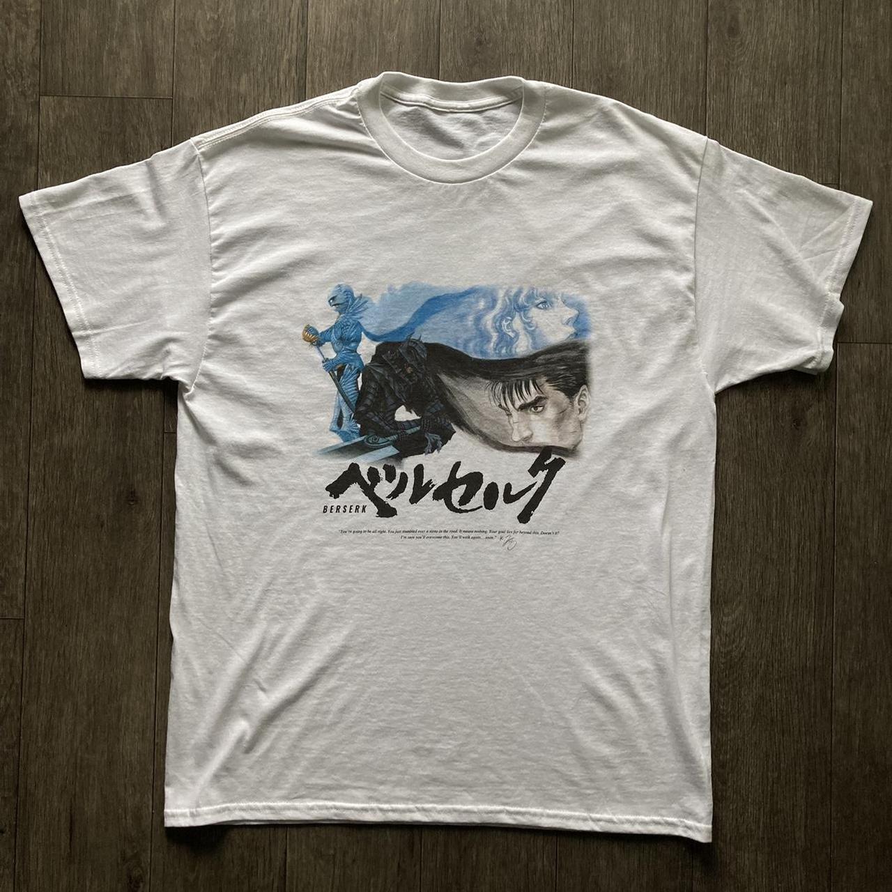 

Доступно Хорошо! Берсерк Легко Носить и Не Проникает Нишевый и Универсальный Дизайн Чистый Хлопок Тяжелый 200г Топы Футболки 4XL