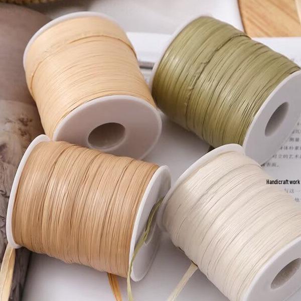 Raffia Baumwollgarn: Sommer handgefertigt DIY Strohhut & Häkeltasche Material