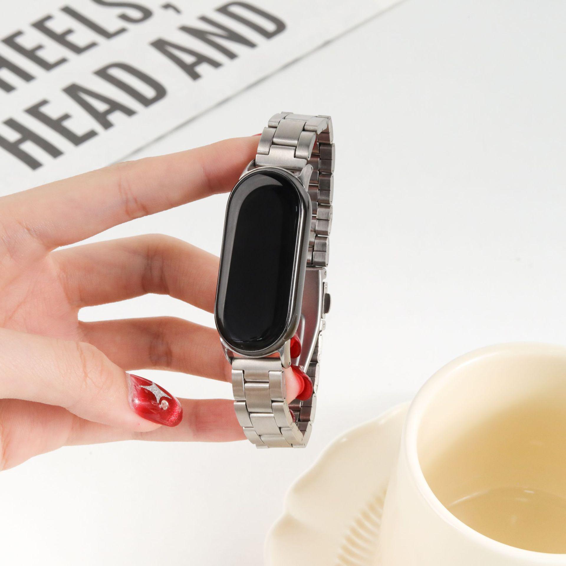 

Сменный ремешок для Xiaomi Band 8/9 Pro, миланская петля, из нержавеющей стали Mi Band 10/9/8