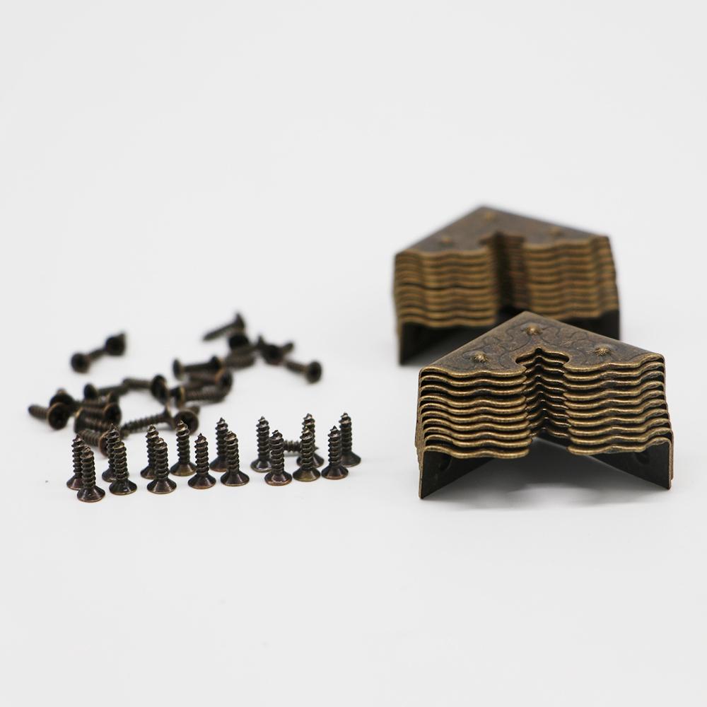 Jewelry Box Decorative Wooden Case Corner Brackets for Furniture Corner Protector Corner Foot