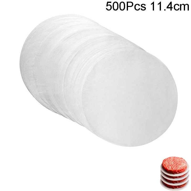 500Pcs Hamburger Patty Paper, Wax Papers To Separate Frozen Pressed Patties for Burger Patty Paper