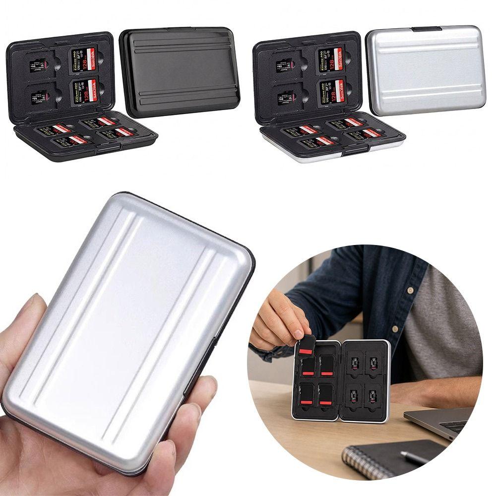 16 Slot SD Cards Storage Box Dual Layer Micro SD Card Holder Portable Memory Card Case Organizer