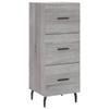 VidaXL Buffet Sonoma Grey 34.5x34x90 Cm Engineered Wood 828626