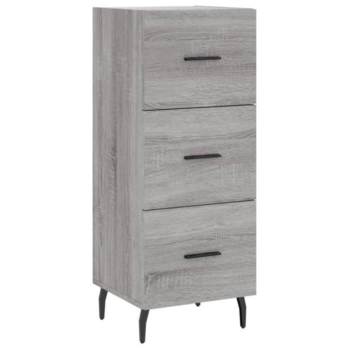 VidaXL Buffet Sonoma Grey 34.5x34x90 Cm Engineered Wood 828626