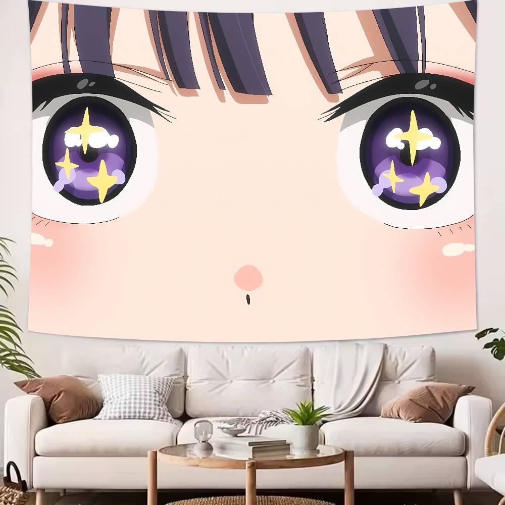 Large Kawaii Pretty Girl Marin Kitagawa Tapestry Wall Hanging Wall Rugs Dorm Decor Blanket Camping Decoration Tapestry